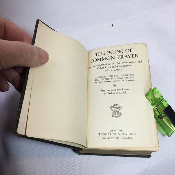 The Book Of Common Prayer Pocket Size 1929 Vintage Thomas Nelson Hardcover - Picture 8 of 15